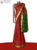 Traditional Veldhari Lines Pure Mysore Crepe Silk Saree